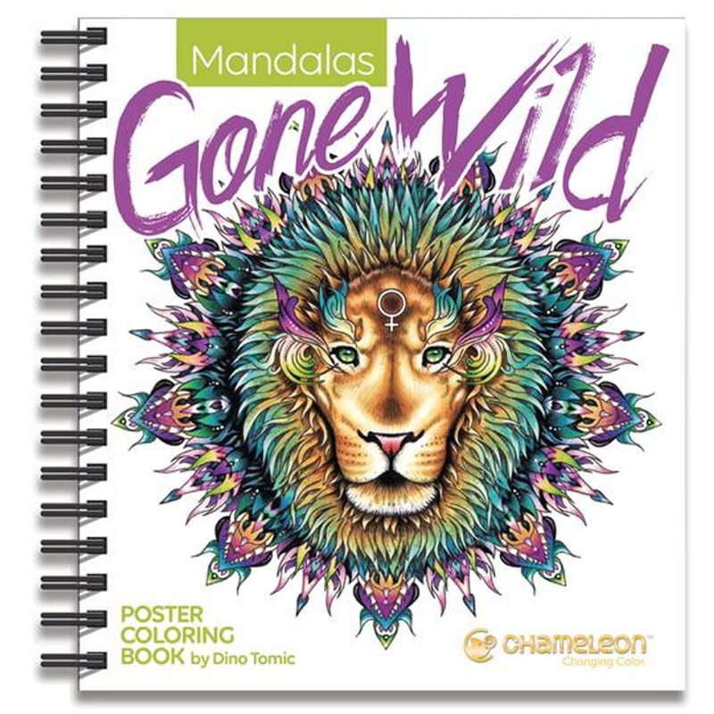 Mandalas gone wild Målarbok för vuxna