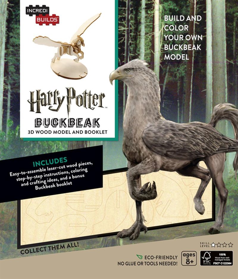 Harry Potter Buckbeak Book and 3D Wood