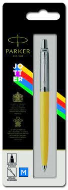 Jotter Plastic Ballpen Yellow M Blue 1-blister