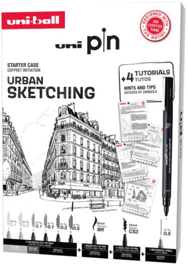 Uni-Pin Set Urban Sketching