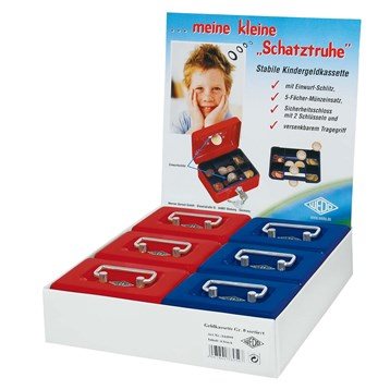 Kassaskrin Wedo Plåt Röd/Blå