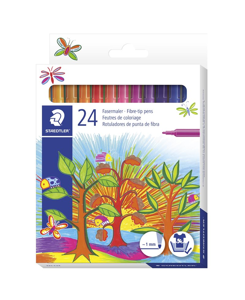 Fiberspetspenna Noris Club 1,0mm ass (24)