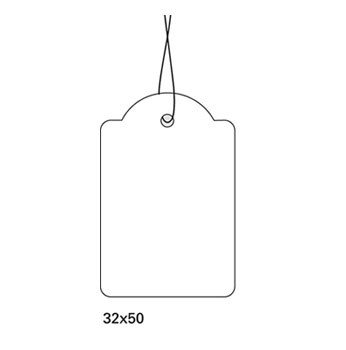 Herma hängetikett m/sträng 32x50 (1000)
