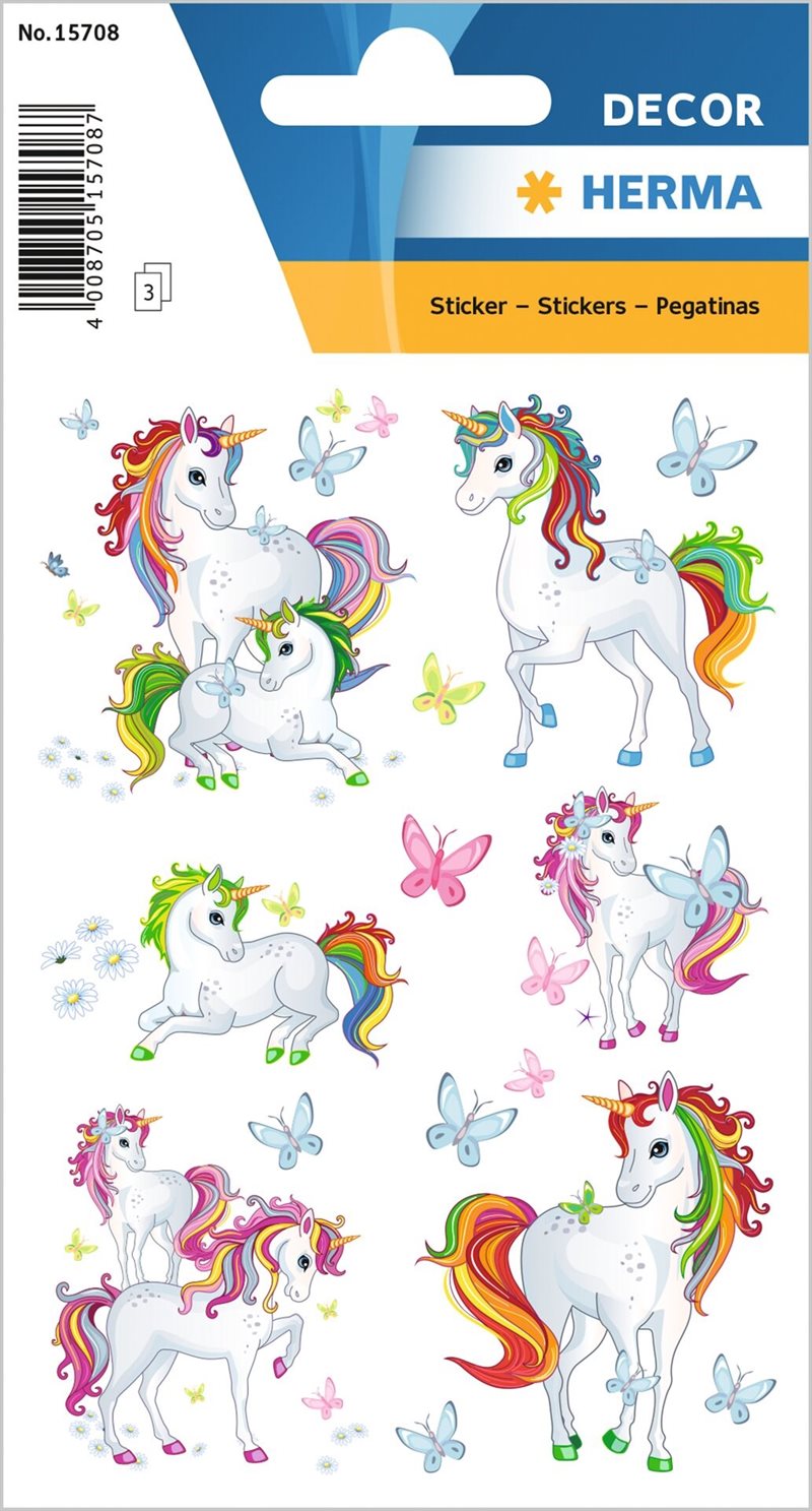 Etikett Herma Dekor Unicorn