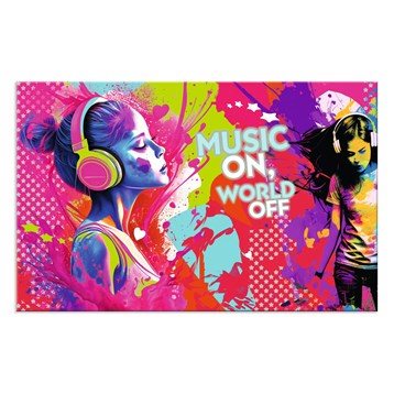 Skrivunderlägg Herma 55x35cm Music girl
