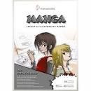 Markerblock A4 Manga 80g Layout och Illustration