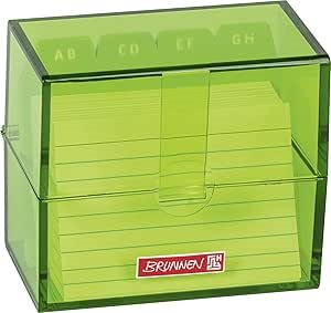 Kortlåda A8 Brunnen Med Register A-Z Green