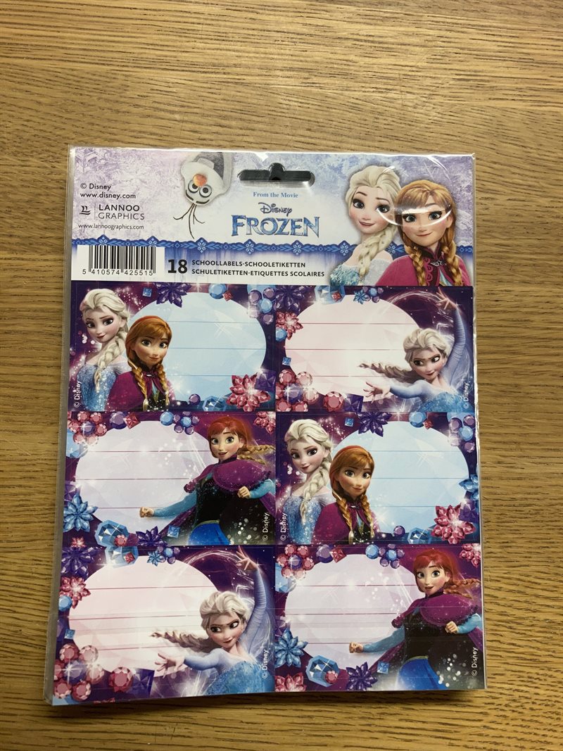 Boketikett Frozen