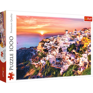 Pussel 1000 bit Trefl Sunset Over Santorini