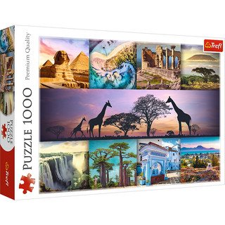 Pussel 1000 bit Collage Africa