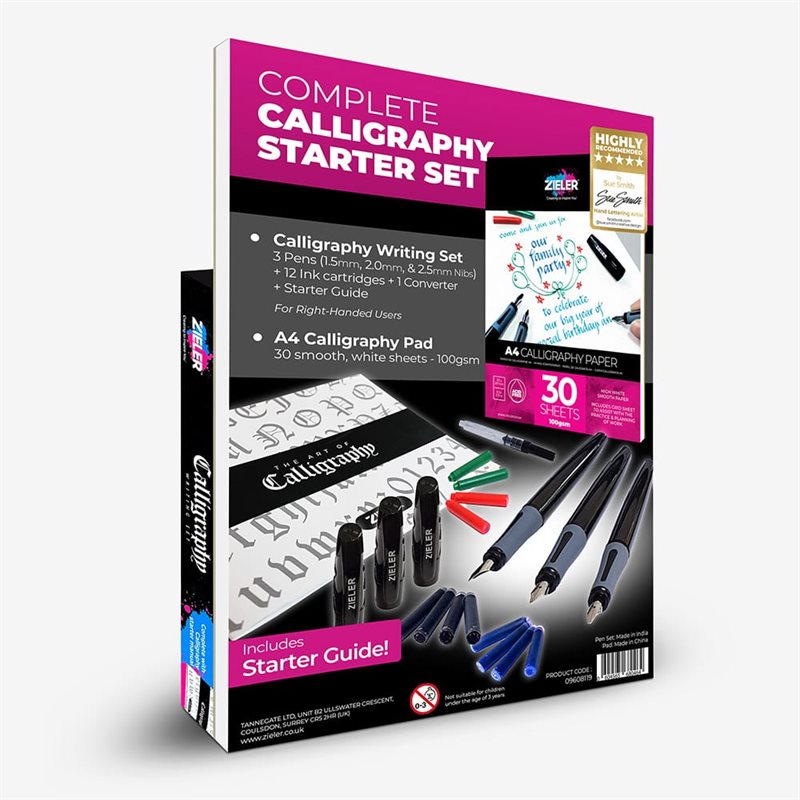 Kalligrafiset Zieler Calligrafi Ink A4 Block