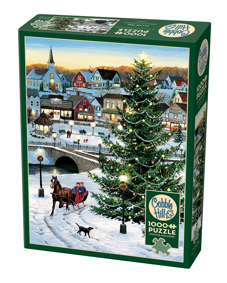 Pussel 1000 bit Village Tree Cobble Hill