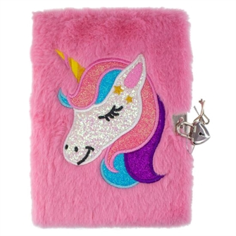 Dagbok Med Lås Tinka Unicorn Rosa
