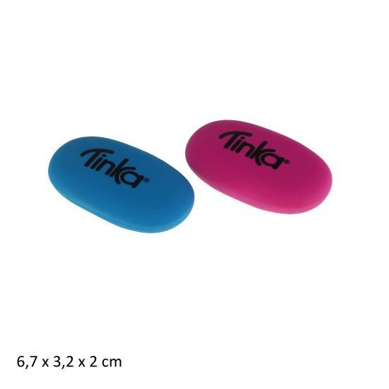 Suddgummi oval rosa/blå
