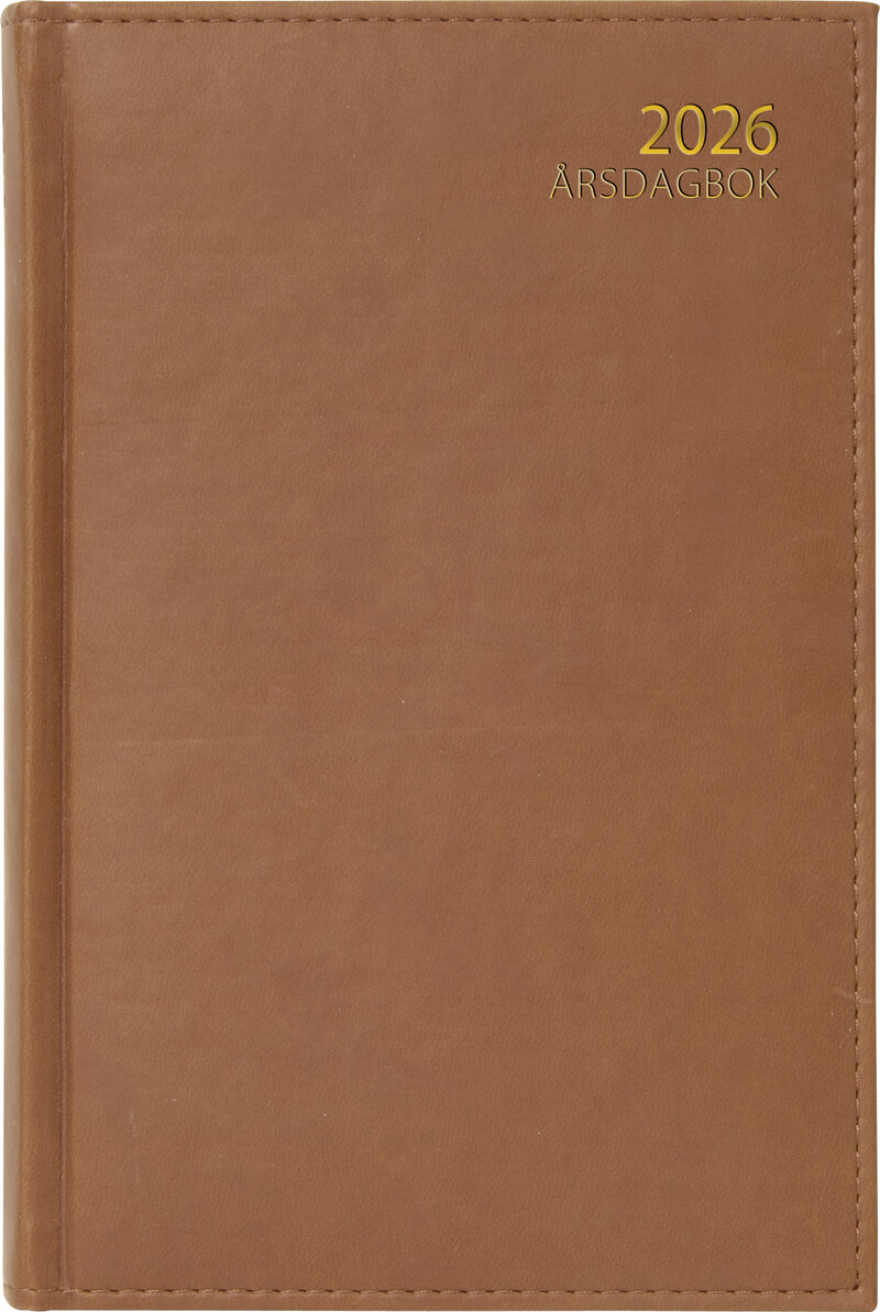 Årsdagbok Brun Konstskinn FSC