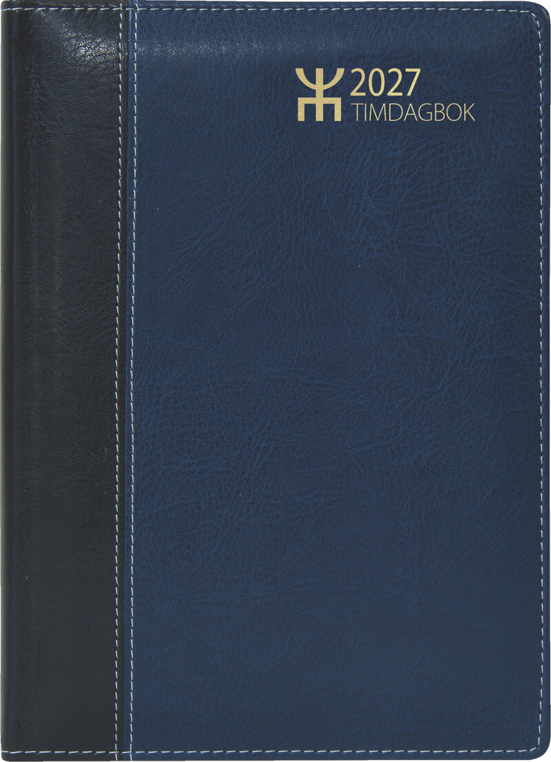 Agenda - Timdagbok Blå/Svart FSC