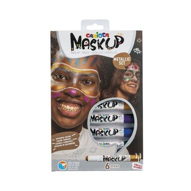 Carioca Mask-Up Metallic 6-pack