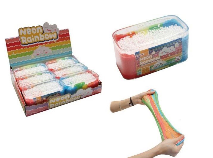 Slime Neon Rainbow Puff