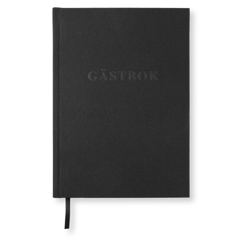 Gästbok Klassisk Paperstyle Black