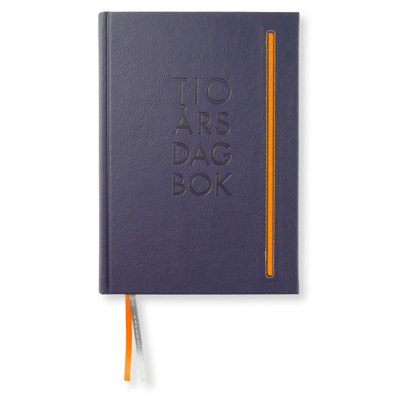 10-årsdagbok Paperstyle Soft De Luxe Plum