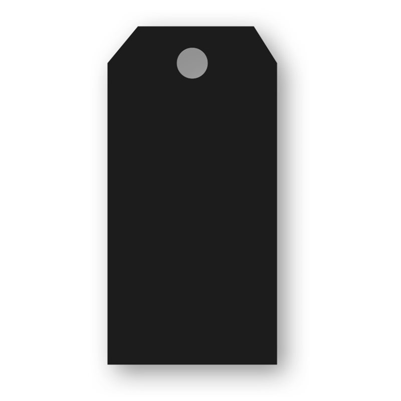 Adresskort enkla 10p svart