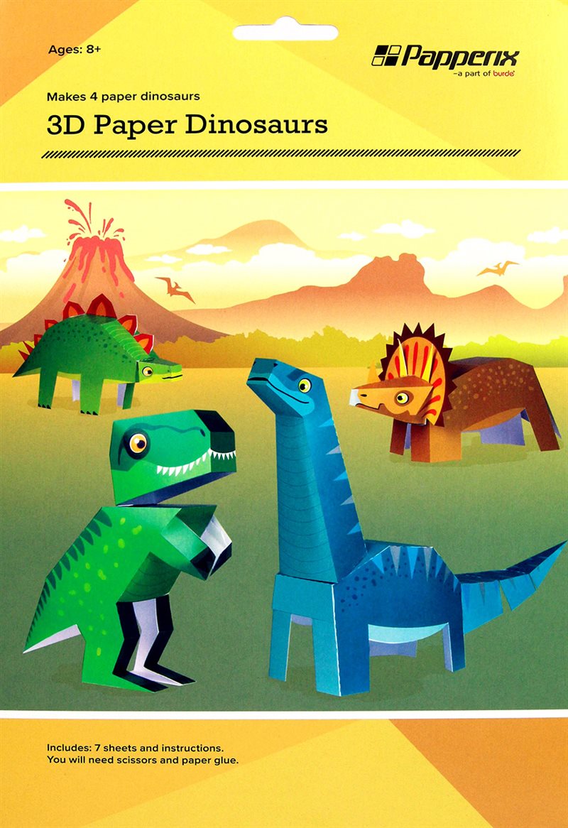 Papperspyssel 3D Dinosaur 