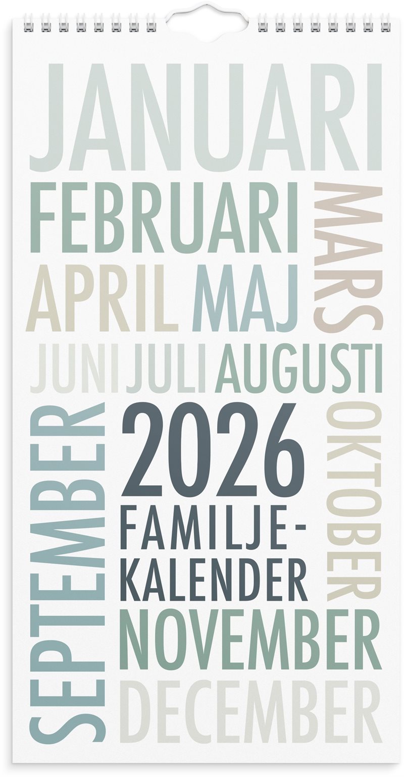 Familjekalender 2026 TrendArt