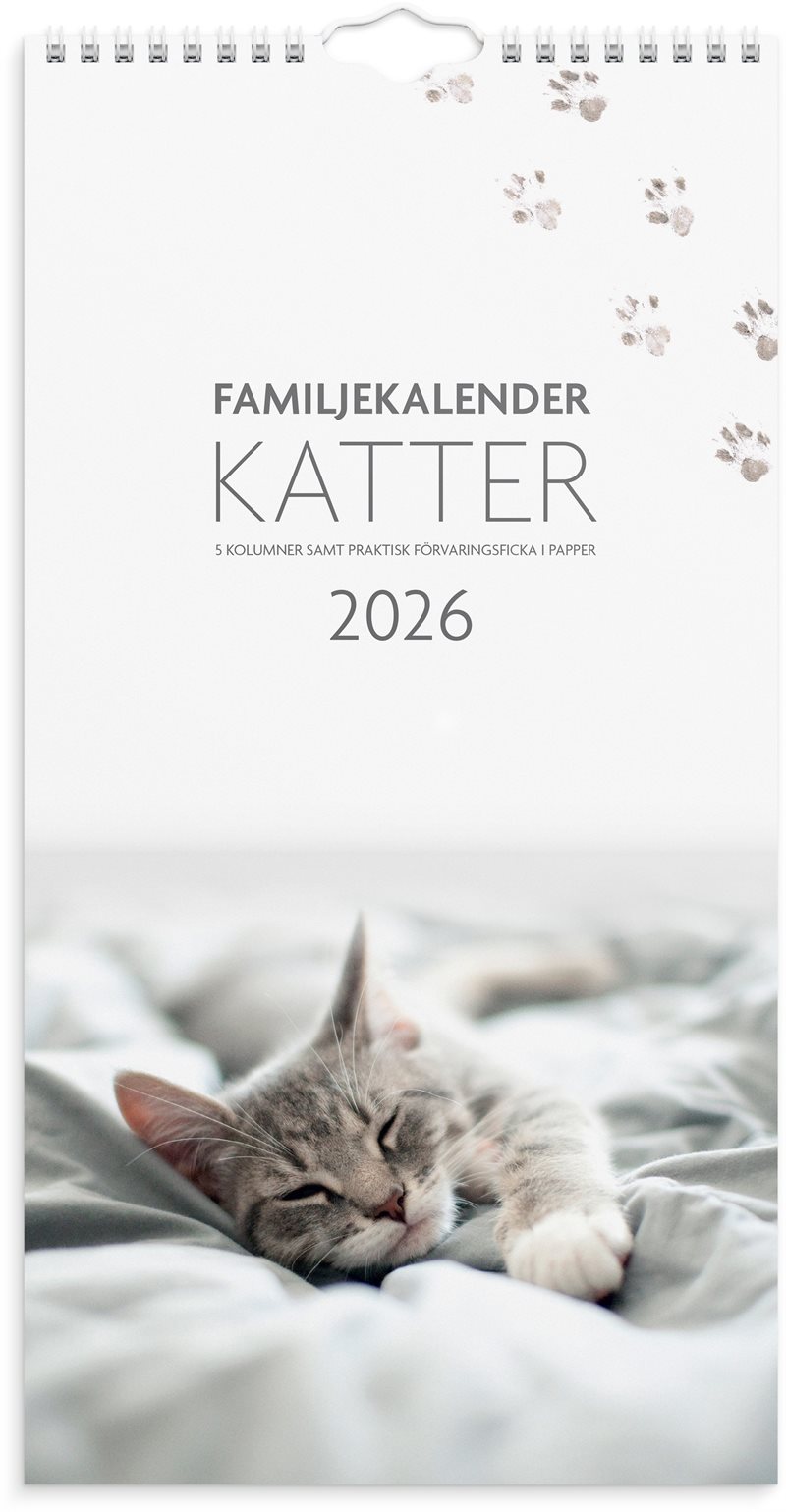 Familjekalender 2026 Katter