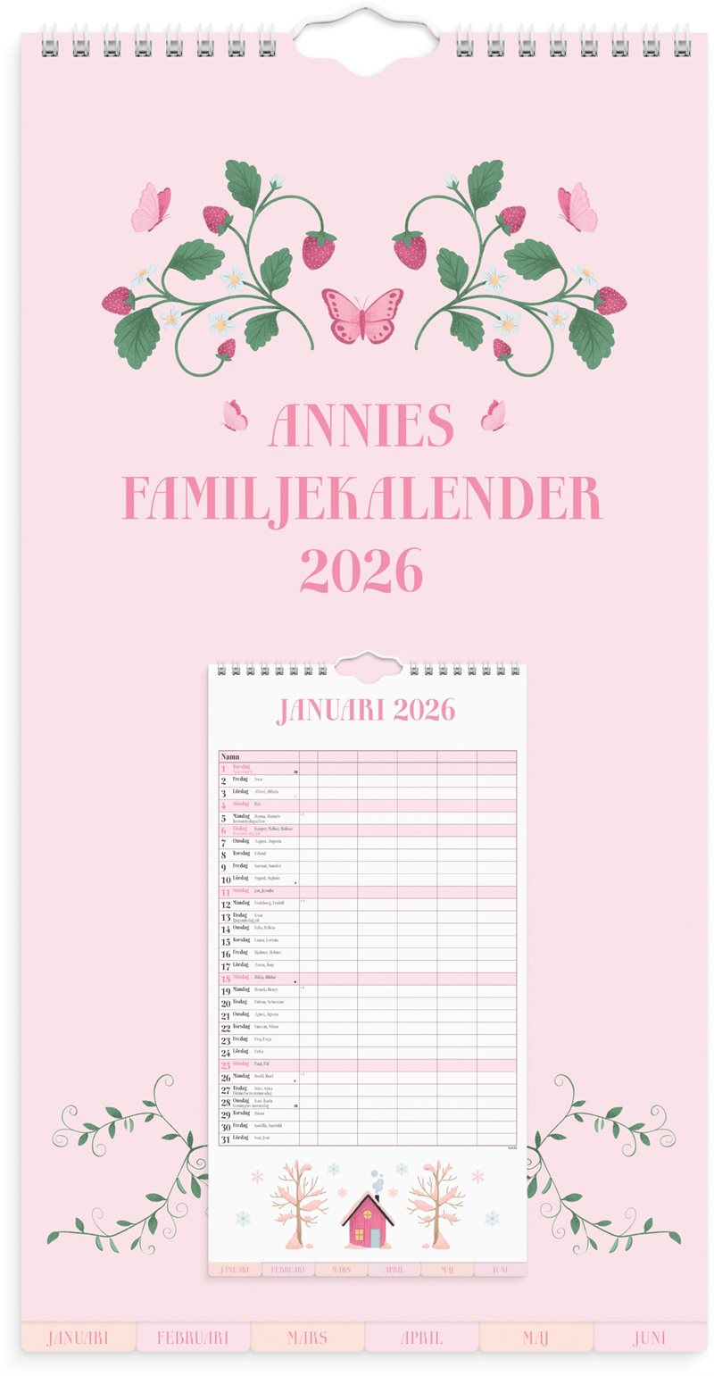 Familjekalender 2026 Annies familj