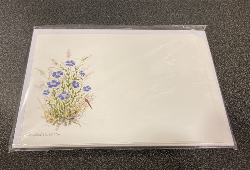 Korrespondenskort Linblomma Hälsingland