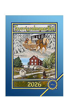 Sverigealmanackan 2026 A3 Vägg 30 x 42 cm