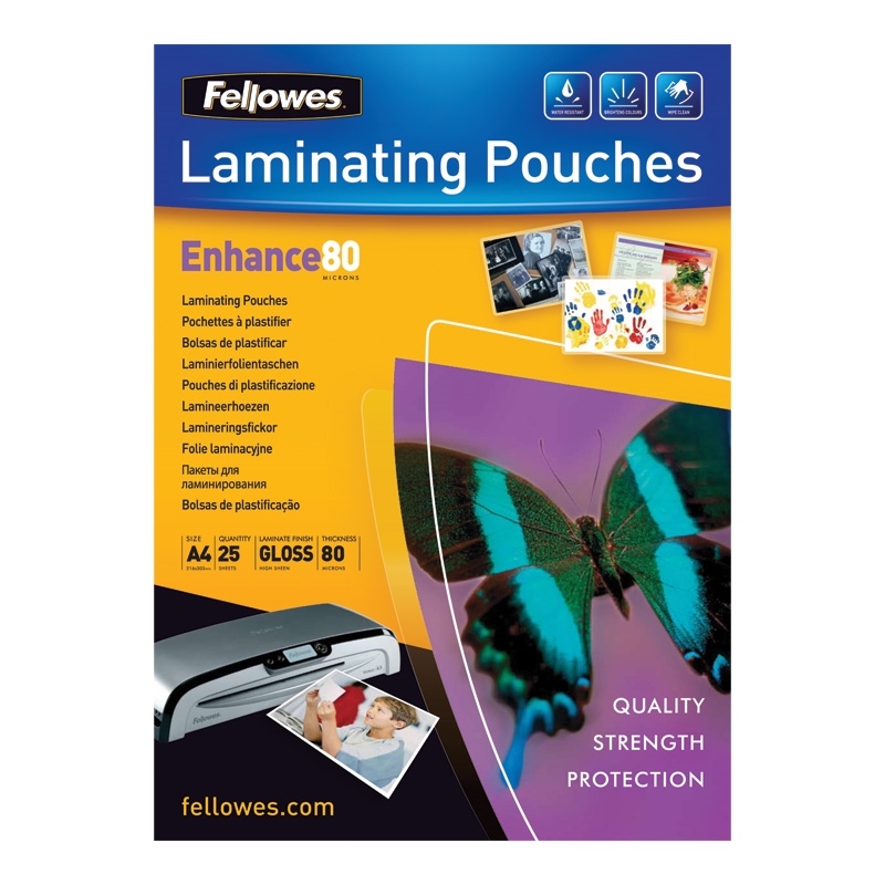 Lam.ficka A4 25x80M, Blank