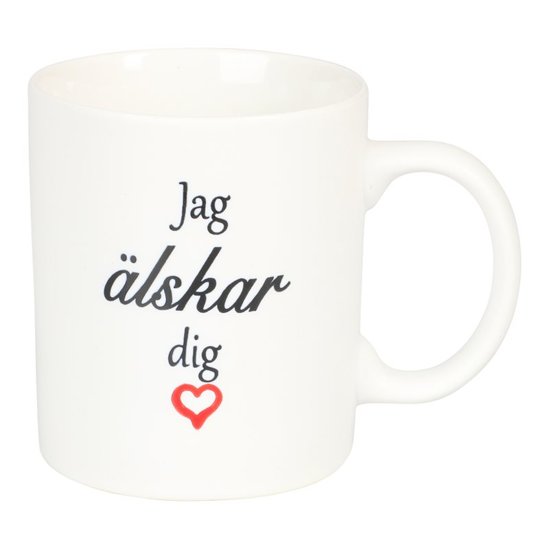 Mugg Jag Älskar Dig