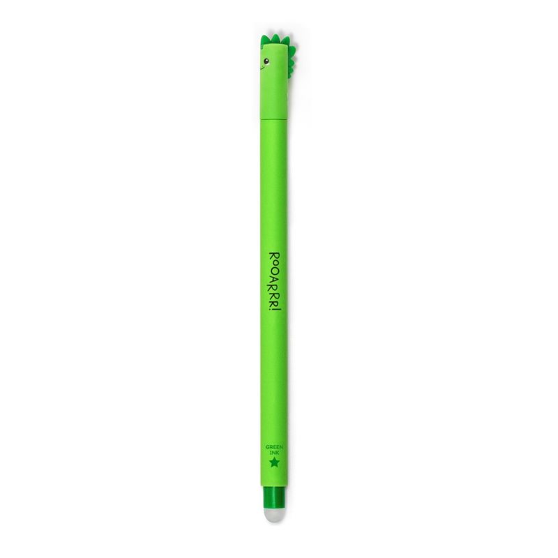 Erasable gel pen, Dino, grön