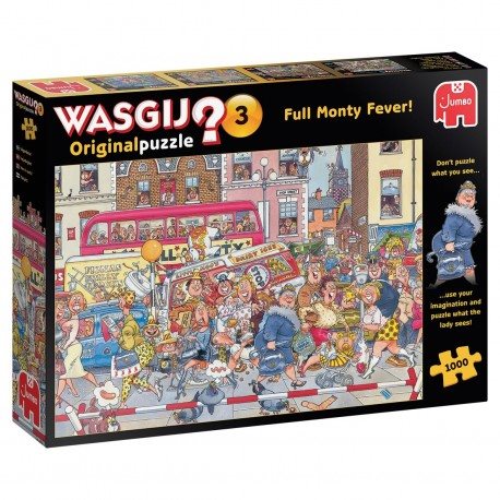 Wasgij Original 3 Full Monty Fever Pussel 1000 bitar