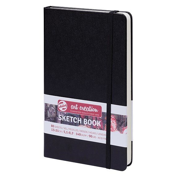 SketchBook Black 13 x 21 cm / Skissblock svart 13 x 21 cm