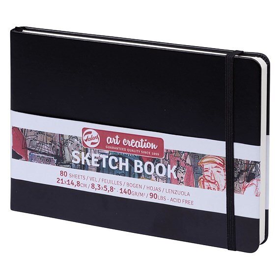 SketchBook Black 21 x 15 cm / Skissblock svart 21x 15 cm