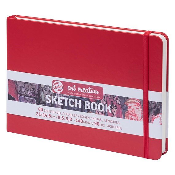 SketchBook Red 21 x 15 cm / Skissblock röd 21 x 15 cm
