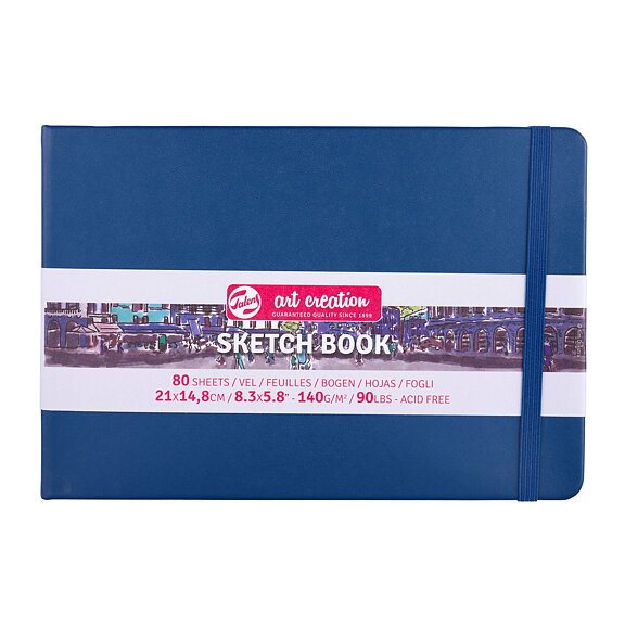 Sketchbook Navy Blue 21 x 15 cm / Skissblock marinblå 21 x 15 cm