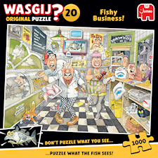 Pussel 1000 bit Wasgij Original Fishy Business