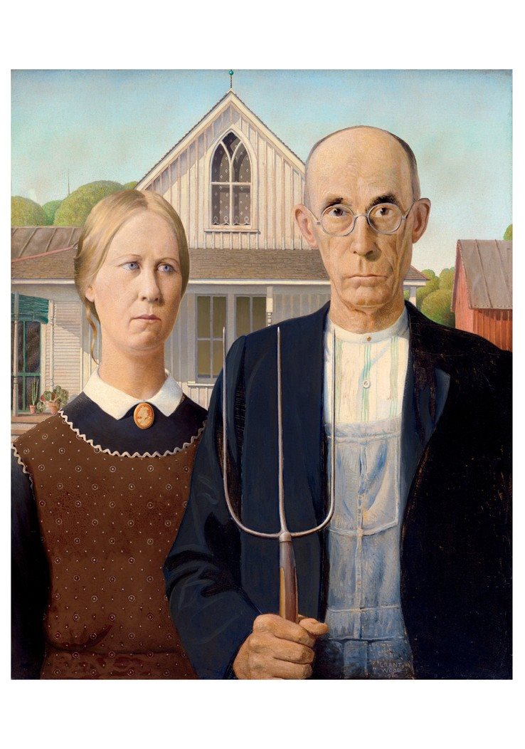 American Gothic Notecard
