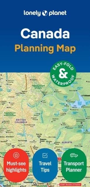 Lonely Planet Canada Planning Map