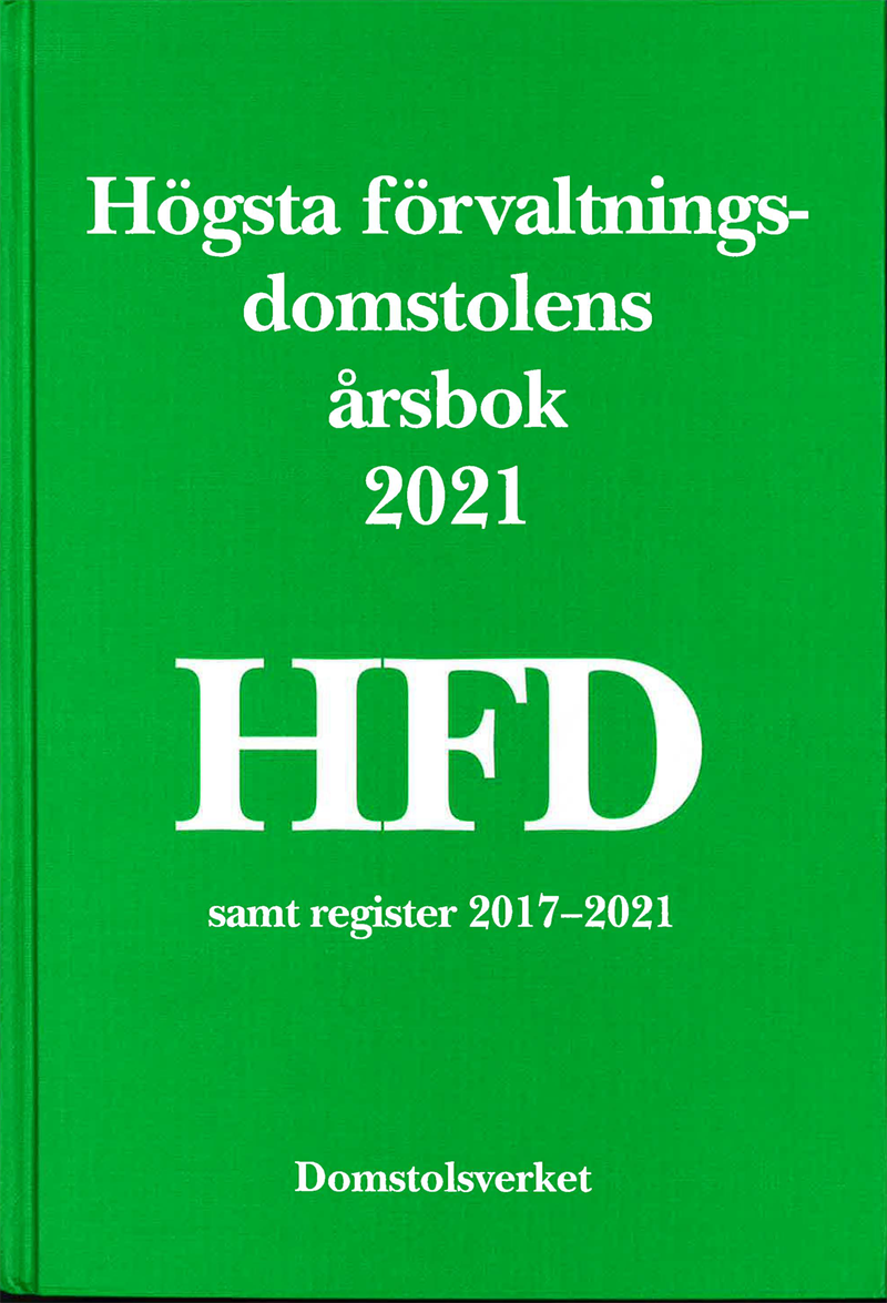 Högsta förvaltningsdomstolens årsbok 2021 (HFD)