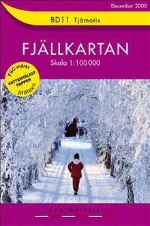 BD11 Tjåmotis fjällkartan : 1:100000