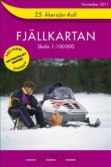 Z5 Åkersjön-Kall Fjällkartan : 1:100000