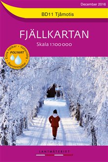 BD11 Tjåmotis fjällkartan : 1:100000