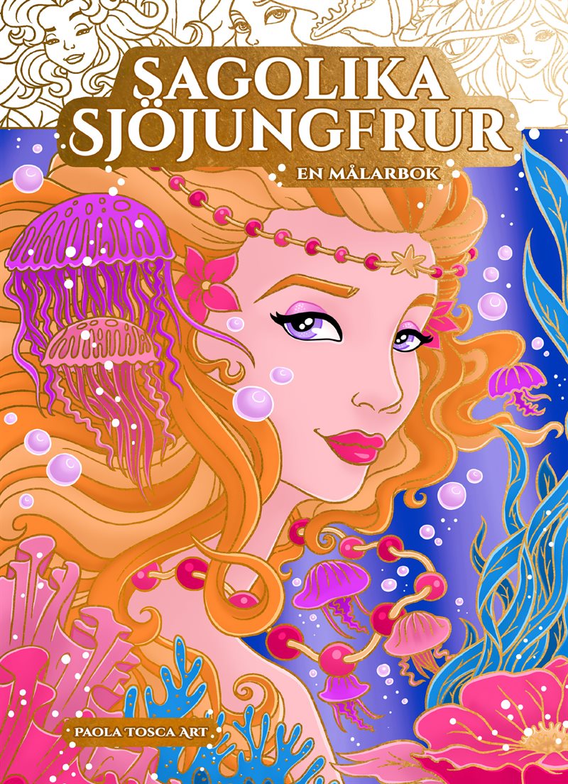 Sagolika Sjöjungfrur : Målarbok