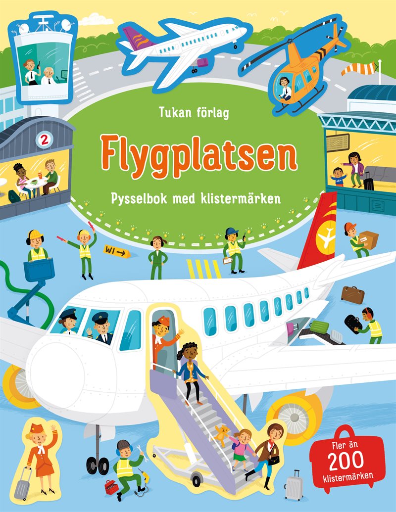 Flygplatsen - Pysselbok med klistermärken