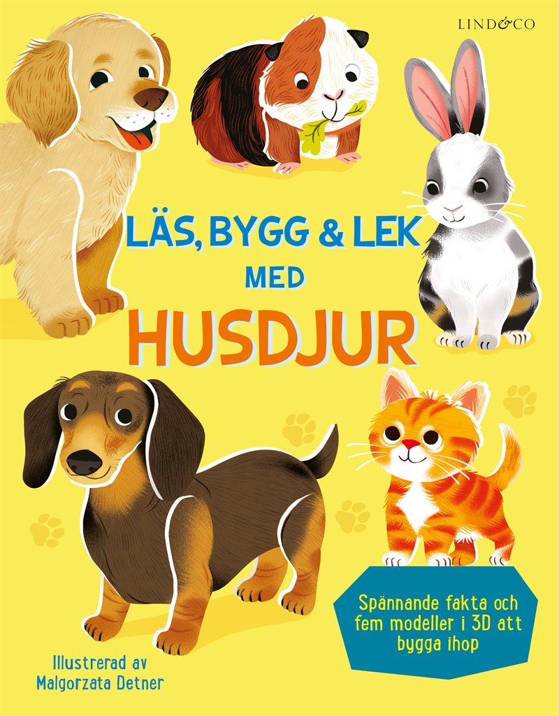 Läs, bygg och lek med husdjur : innehåller fem modeller att bygga