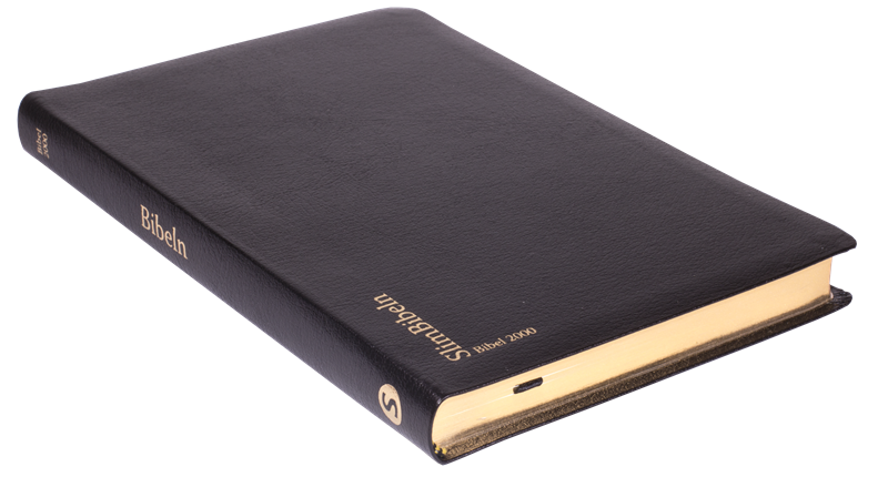 Bibel 2000 Slimline - Bonded leather svart